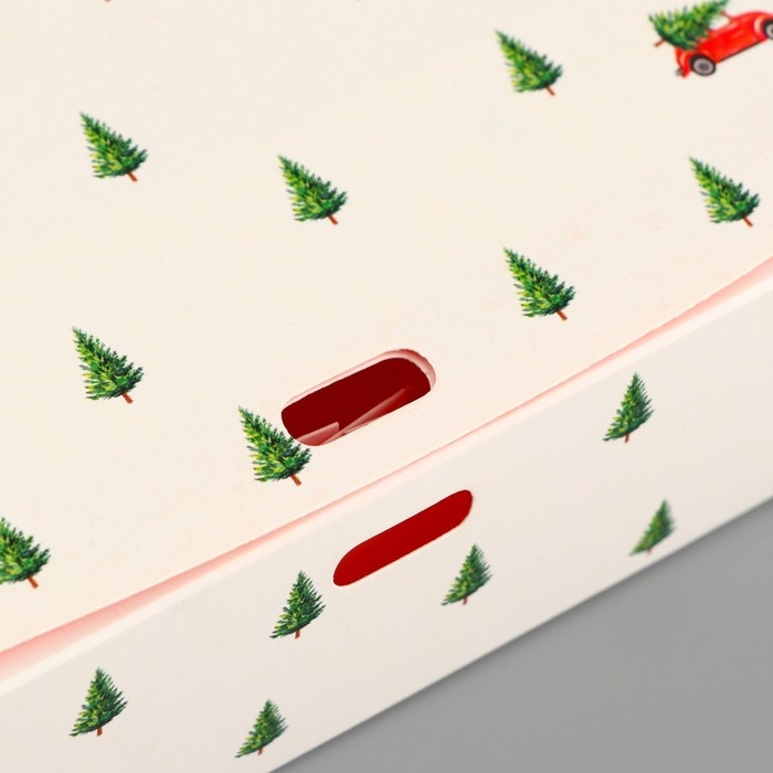 Коробка подарочная новогодняя складная двухсторонняя «С новым годом», 20 х 18 х 5 см, БЕЗ ЛЕНТЫ, Новый год Коробка подарочная новогодняя складная двухсторонняя «С новым годом», 20 х 18 х 5 см, БЕЗ ЛЕНТЫ, Новый год