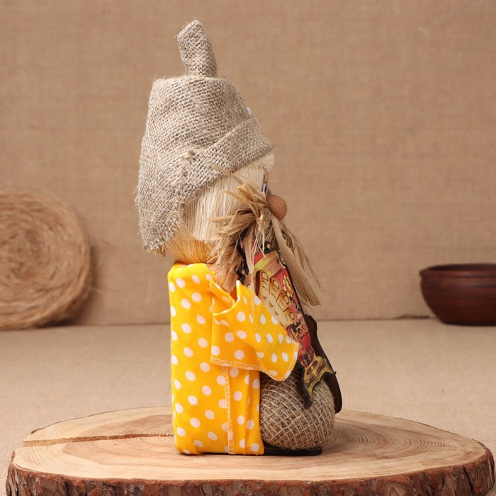 Оберег-домовой Оберег-домовой "Дед с самоваром и подковой", микс 27х18х18 см