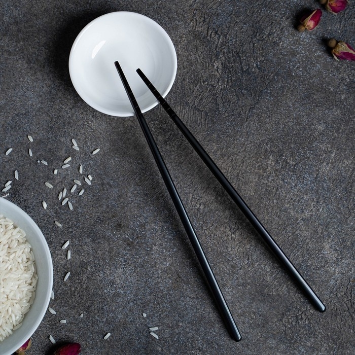 Палочки для суши Bacchette, длина 21 см, цвет чёрный Палочки для суши Bacchette, длина 21 см, цвет чёрный