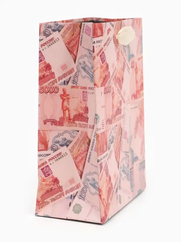 Пакет подарочный &laquo;Деньги&raquo;, 12&times;15&times;5.5 см