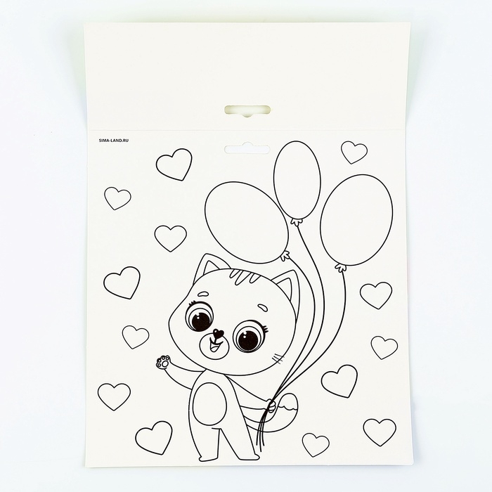 Аппликация стикерами форменная на магните «Рыжий котик», набор для творчества, стикерная мозаика Аппликация стикерами форменная на магните «Рыжий котик», набор для творчества, стикерная мозаика