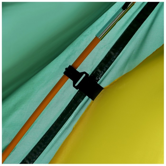 Палатка туристическая 3-местная maclay PEAK 3, 345×210×130 см, трекинговая, двухслойная, с тамбуром, зелёная