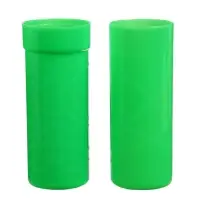 Пенал - тубус Calligrata, 40&times;195 мм, пластиковый, зеленый