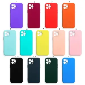 Чехол для iPhone 12 Pro Max Silicone WS (без лого, в прозрачном пакете)