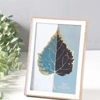 Фоторамка пластик 13х18 см "Современная классика" беж и белый 19х13,8х1,5 см