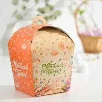 Коробка подарочная пасхальная &laquo;Светлой Пасхи с вербой!&raquo;, 17&times;17&times;26 см