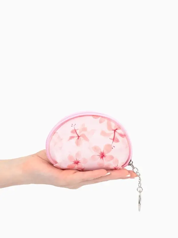 Кошелёк маленький &laquo;Цветочки&raquo;, монетница, на молнии, 12&times;3.5&times;9 см, МИКС