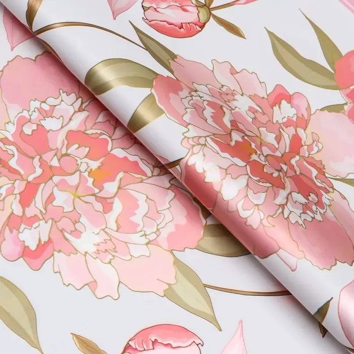 Пленка для цветов матовая, «Флёр», 55×55 см, розовый Пленка для цветов матовая, «Флёр», 55×55 см, розовый