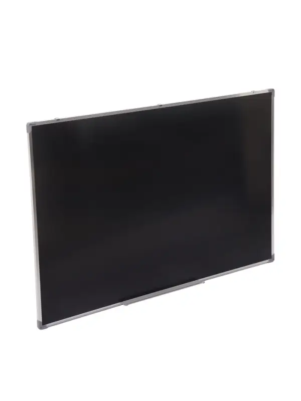 Доска магнитно-маркерная Calligrata, 100&times;150 см, черная, с полочкой, в алюминиевой рамке
