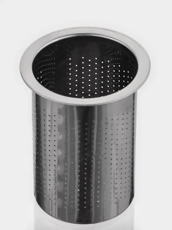 Заварочный чайник Доляна &laquo;Иллюзия&raquo;, 1.25 л, с металлическим ситом, стекло, чёрный