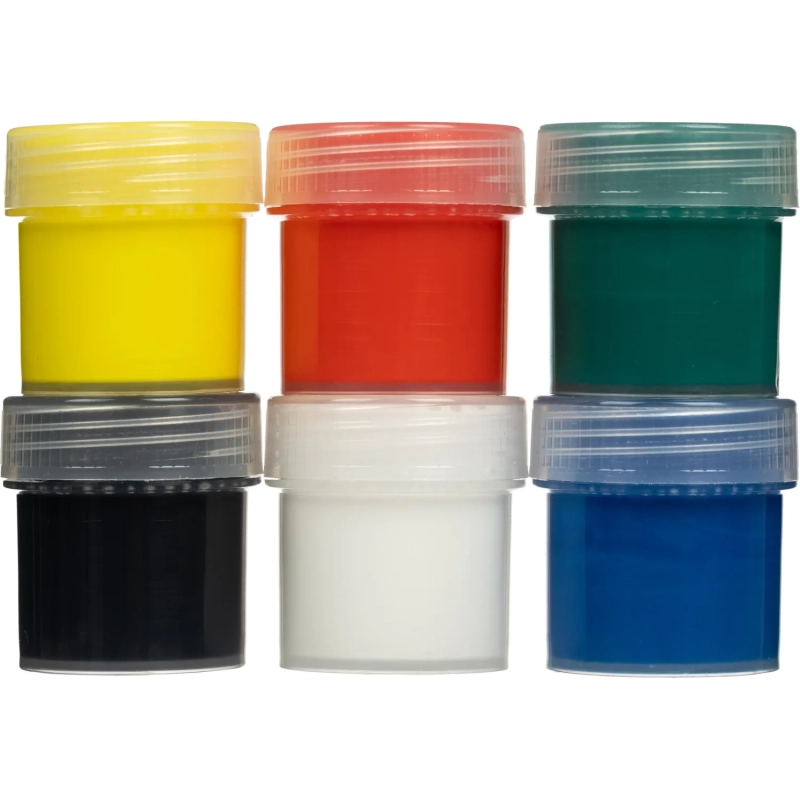 Краски акриловые КЛАССИКА, 6 цв. по 15 мл Акрк-004 набор