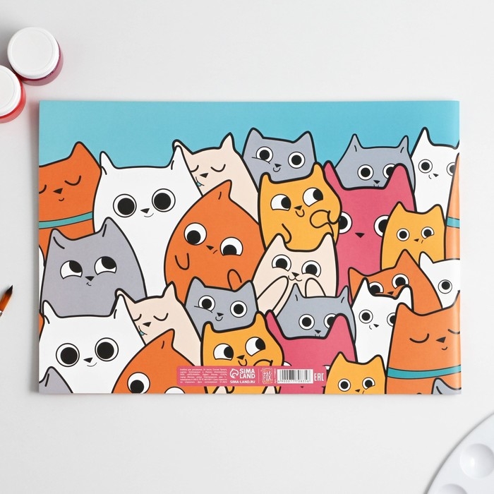 Альбом для рисования А4 24 листа на скрепке «1 сентября: Котики» обложка 160 г/м2, бумага 100 г/м2. Альбом для рисования А4 24 листа на скрепке «1 сентября: Котики» обложка 160 г/м2, бумага 100 г/м2.