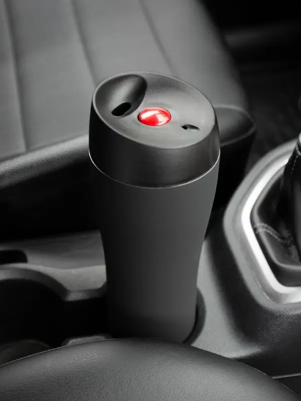 Термостакан Solingen, вакуумный, герметичный, черный Термостакан Solingen, вакуумный, герметичный, черный