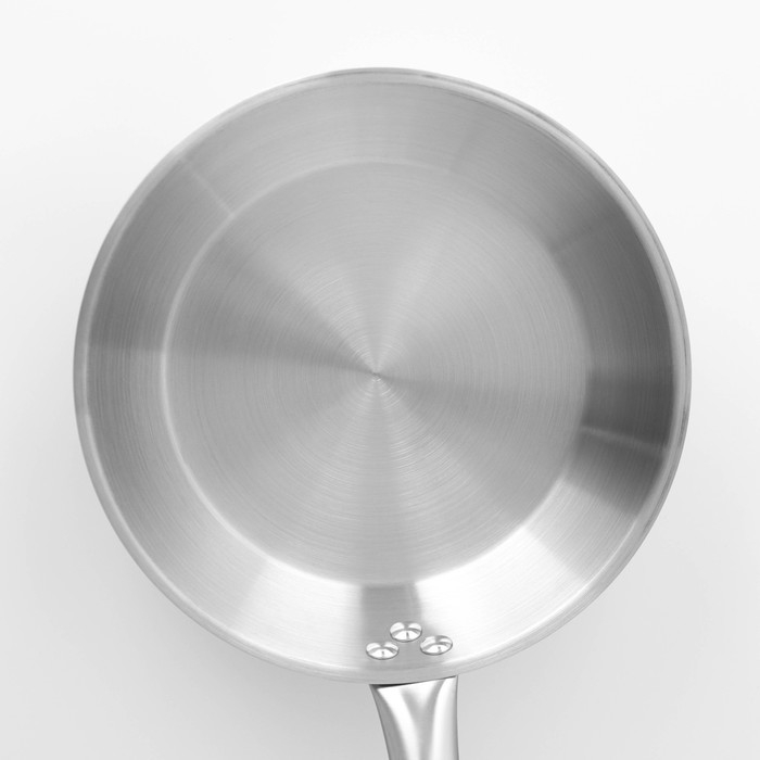 Сковорода из нержавеющей стали Hanna Knövell, d=24 см, h=5 см, толщина стенки 0,6 мм, длина ручки 21,5 см, индукция Сковорода из нержавеющей стали Hanna Knövell, d=24 см, h=5 см, толщина стенки 0,6 мм, длина ручки 21,5 см, индукция