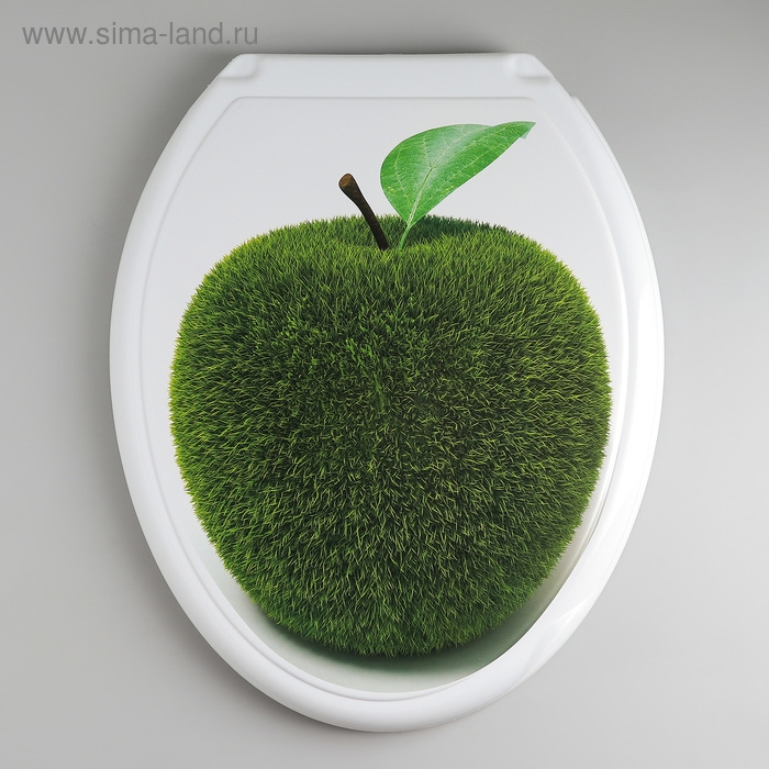 Сиденье для унитаза с крышкой Росспласт «Декор. Яблоко», 44,5×37 см, белое Сиденье для унитаза с крышкой Росспласт «Декор. Яблоко», 44,5×37 см, белое