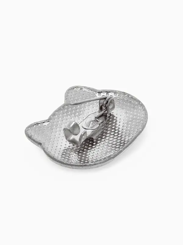 Брошь &laquo;Мордочка котёнка&raquo;, МИКС в серебре