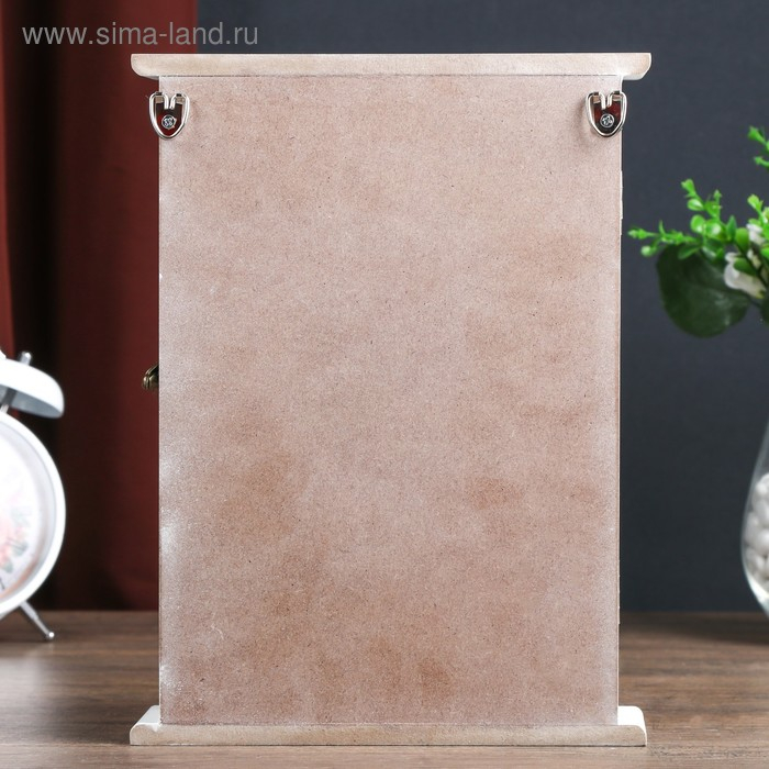 Ключница дерево 5 крючков Ключница дерево 5 крючков "Зелёные листья" 25,5х19х6 см