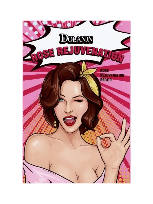 Маска тканевая увлажняющая для лица с экстрактом розы