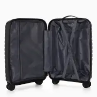 Чемодан на колёсах, 20", кодовый замок, 36&times;20&times;54 см, чёрный