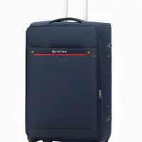 Чемодан на колёсах TEXTURA, кодовый замок, текстильный, с увеличением, 47&times;30&times;78 см, 28", синий