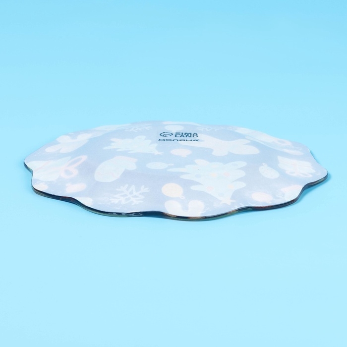 Тарелка десертная стеклянная «Пряничный парень», d=20,5 см Тарелка десертная стеклянная «Пряничный парень», d=20,5 см