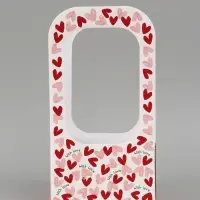 Коробка - переноска для цветов &laquo;С любовью&raquo;, 17&times;12&times;32 см