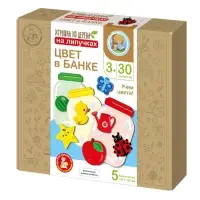 Игра развивающая на липучках "Цвет в банке" 06001