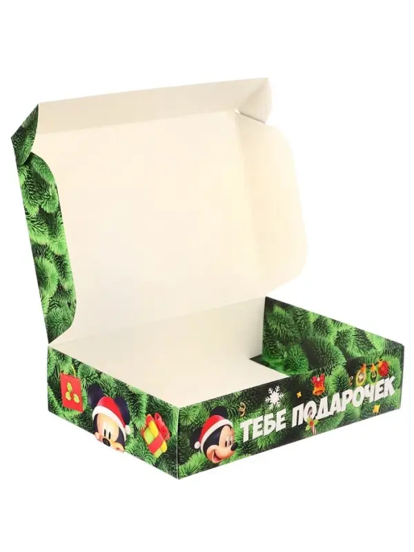 Коробка подарочная «С Новым годом», 21×15×5 см, Микки Маус и друзья Коробка подарочная «С Новым годом», 21×15×5 см, Микки Маус и друзья