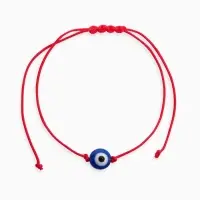 Браслет-оберег &laquo;Красная нить&raquo;, глазик, синий, d=5.5 см