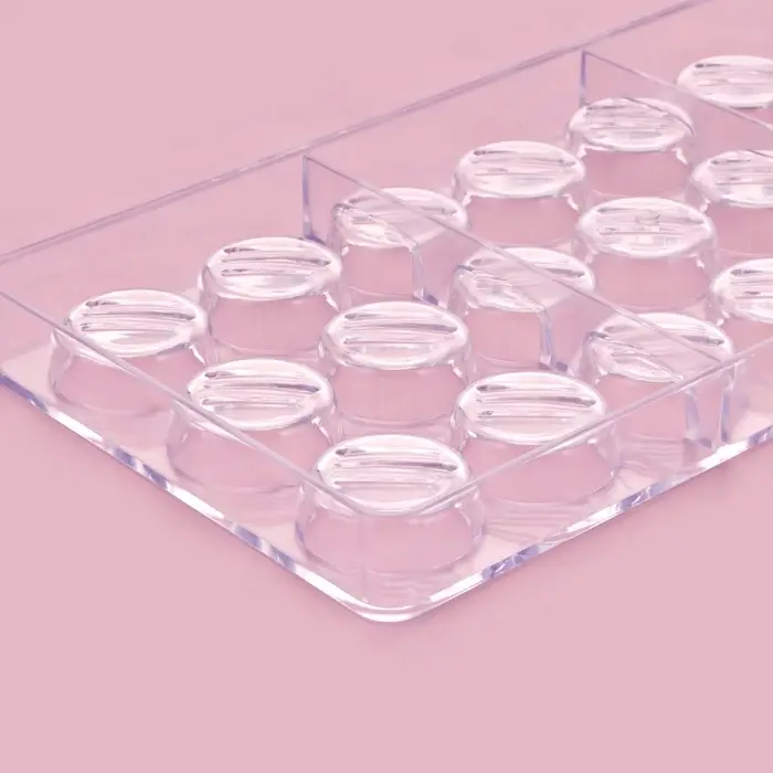 Форма для конфет и шоколада KONFINETTA &laquo;Шаффл&raquo;, 27.5&times;17.5&times;2.5 см, 21 ячейка 3&times;3&times;1 см, пластик, прозрачная