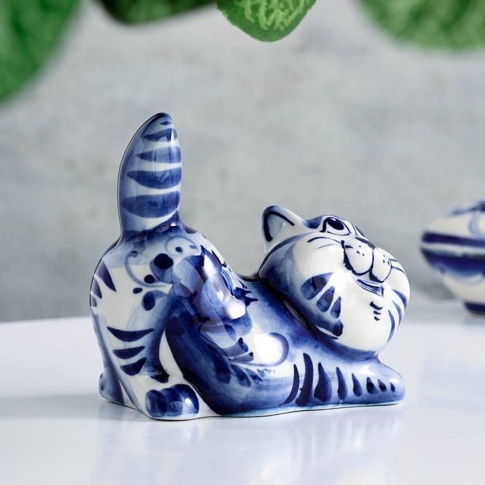 Сувенир Сувенир "Кот Чеширский", гжель