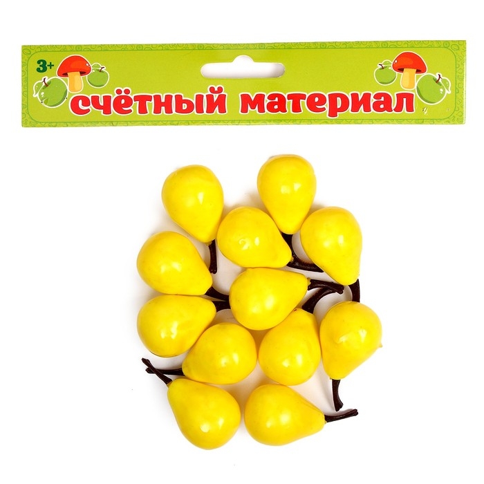 Счётный набор  Счётный набор "Груши", 12 шт., размер груши: 3,5 × 3 см