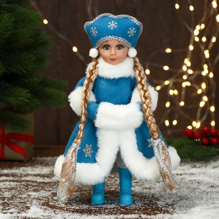 Снегурочка Снегурочка "В пышной шубке со звёздами" 14х30 см