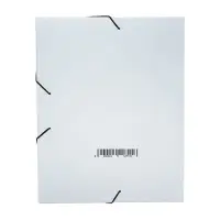 Папка архивная на резинках Calligrata, микрогофрокартон, 100 мм, белый, до 900 л