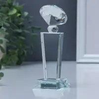Фигурка стекло &laquo;Стела наградная. Кубок бриллиант&raquo;, под нанесение, 15.5&times;5&times;5 см