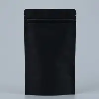 Пакет Zip-lock Крафт с прямоугольным окном, черный,12&times;20&times;4 см