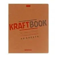 Тетрадь 48 листов, в клетку, &laquo;КРАФТ&raquo;, обложка крафт-картон, блок офсет 65 г/м&sup2;, МИКС
