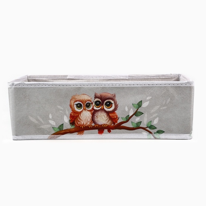 Органайзер для хранения, кофр для белья 6 ячеек Органайзер для хранения, кофр для белья 6 ячеек "Совушки", 32 х 15 х 10 см