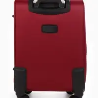 Чемодан на колёсах TEXTURA, текстильный, кодовый замок, с увеличением, 36&times;25&times;58 см, 20", красный