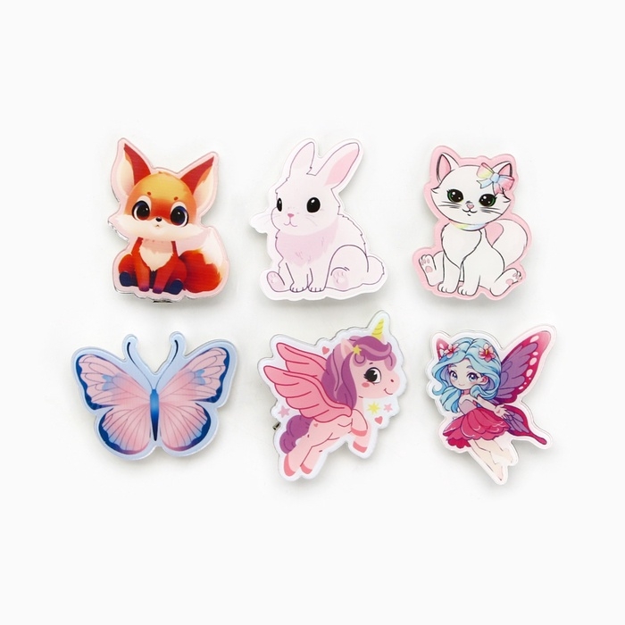 Заколка для волос «Для девочки» детская, микс Заколка для волос «Для девочки» детская, микс