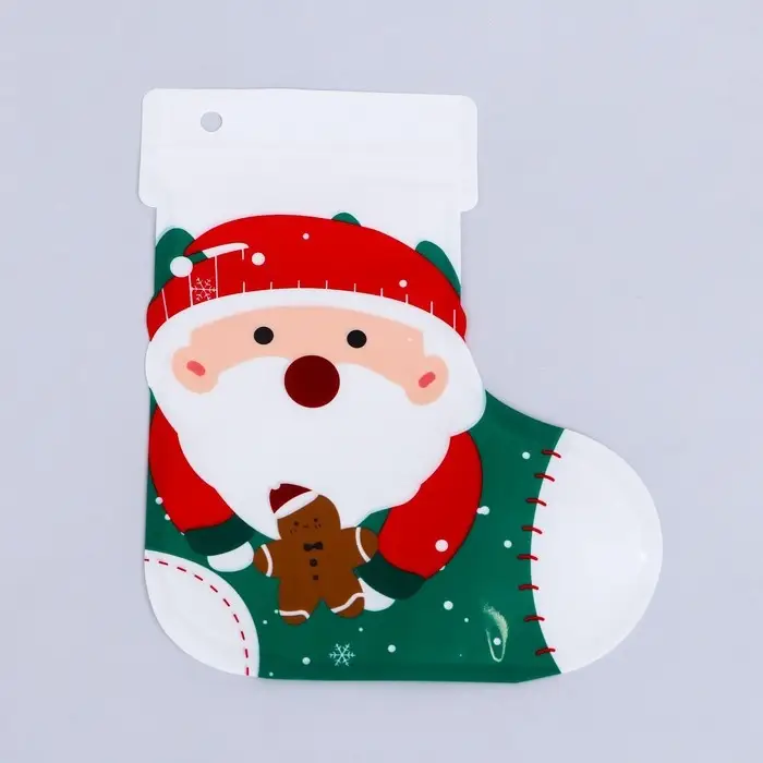 Пакет подарочный «Санта», с zip - lock застежкой 18×22 см Пакет подарочный «Санта», с zip - lock застежкой 18×22 см