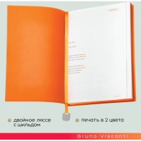 Ежедневник недатированный А5 Mercury оранжевый 272 стр. 3-435/01