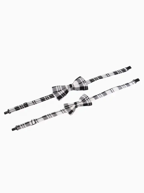 Галстук - бабочка для мальчика и папы M&B Family look, 2 шт., серый