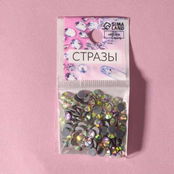 Стразы термоклеевые «Усечённый конус», с голографией, стеклянные, SS20, d = 4,6 мм, 100 шт Стразы термоклеевые «Усечённый конус», с голографией, стеклянные, SS20, d = 4,6 мм, 100 шт