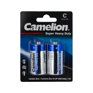 Батарейка Camelion BLUE R14 C BL2 Heavy Duty 1.5V (2/12/288)