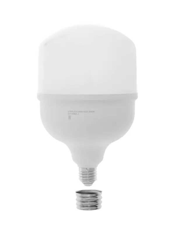 Лампа светодиодная VKL electric, бочка, 65 Вт, E27, переходник Е40, 6175 Лм, 6500K, IP20, 138&times;224мм,