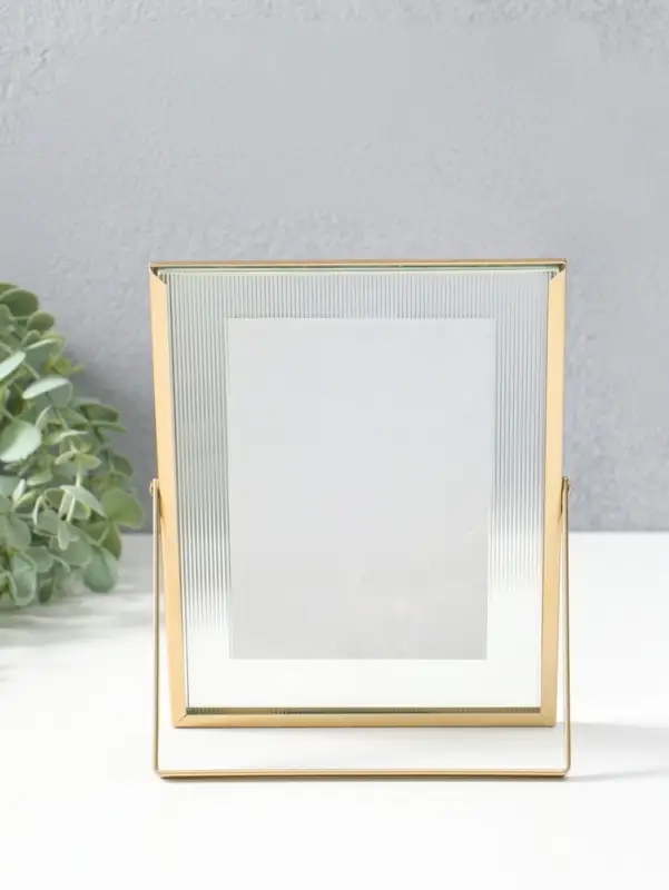 Фоторамка металл 10х15 см "Тонкая полоска" 0,8х15,5х20,5 см