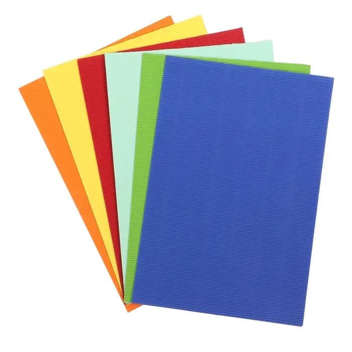 Картон цветной гофрированный Calligrata, А4, 6 листов, 6 цветов