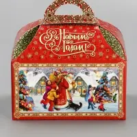 Подарочная новогодняя коробка &laquo;Атмосфера&raquo; Ларец малый 18.5&times;12.5&times;19 см