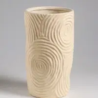 Ваза настольная керамика "Гуидо" 23х13 см, белый Ваза настольная керамика "Гуидо" 23х13 см, белый